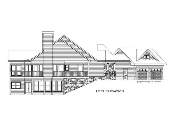 Home Plan Left Elevation
