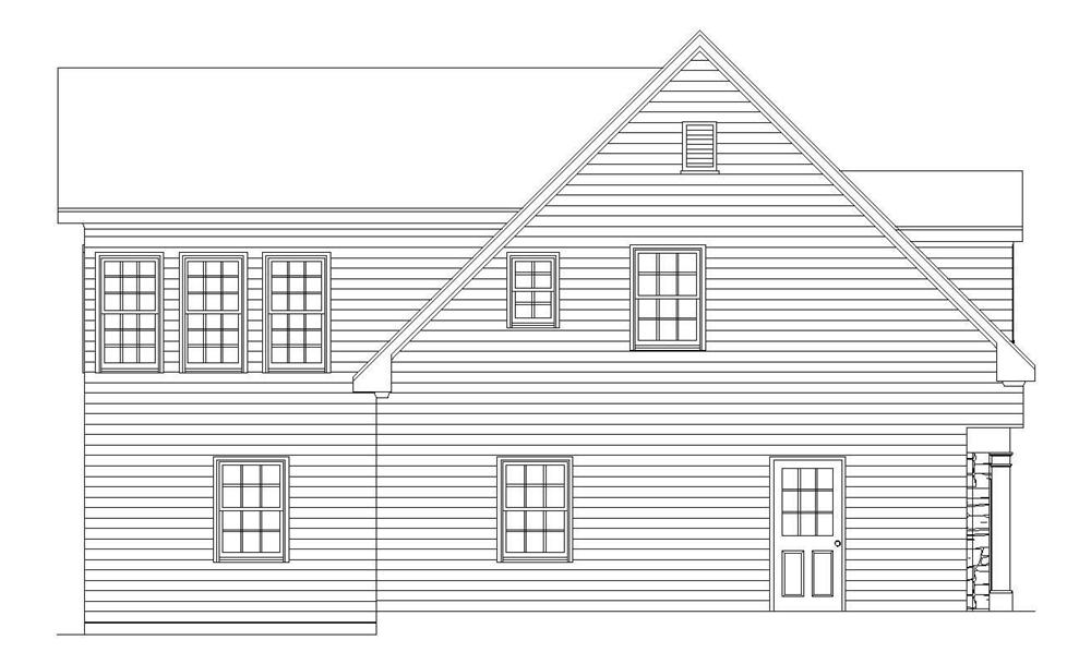 Home Plan Left Elevation