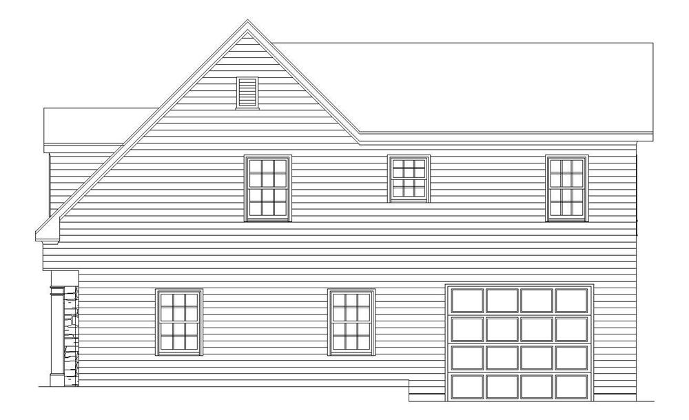 Home Plan Right Elevation