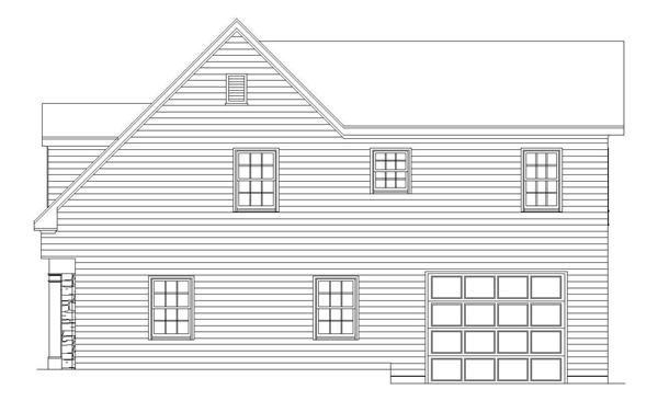 Home Plan Right Elevation