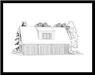 This is a 3D elevation of these Garage Plans.