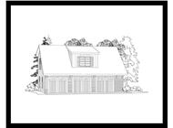 This is a 3D elevation of these Garage Plans.