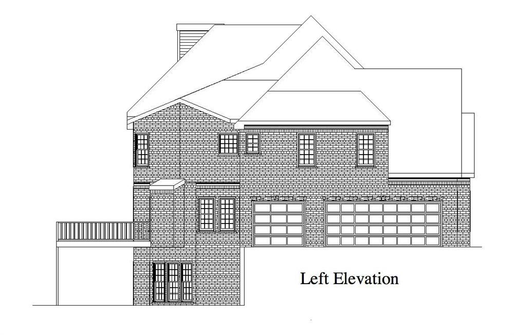 Home Plan Left Elevation