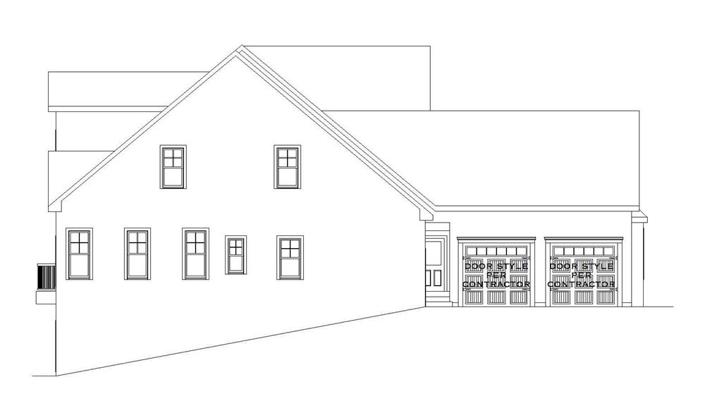 Home Plan Left Elevation