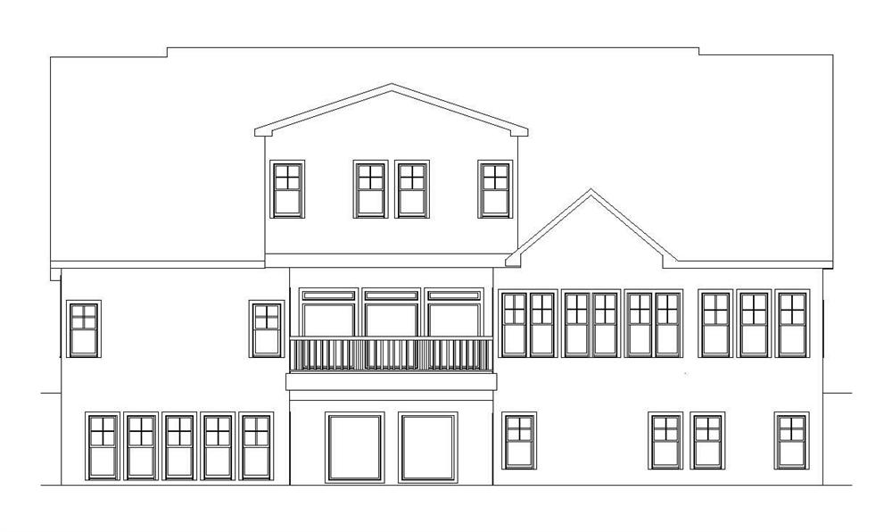 Home Plan Rear Elevation