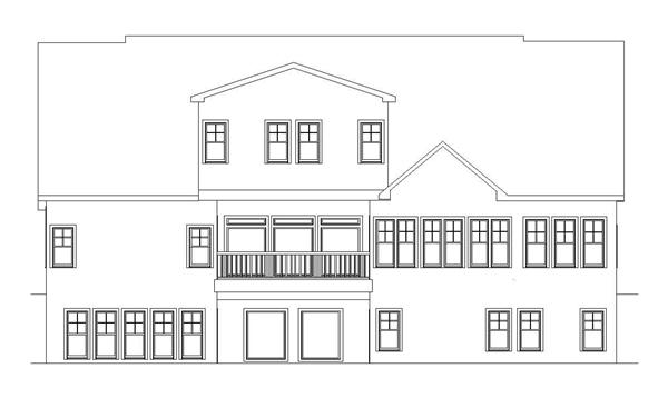 Home Plan Rear Elevation