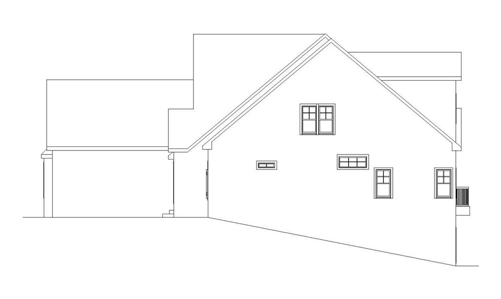 Home Plan Right Elevation