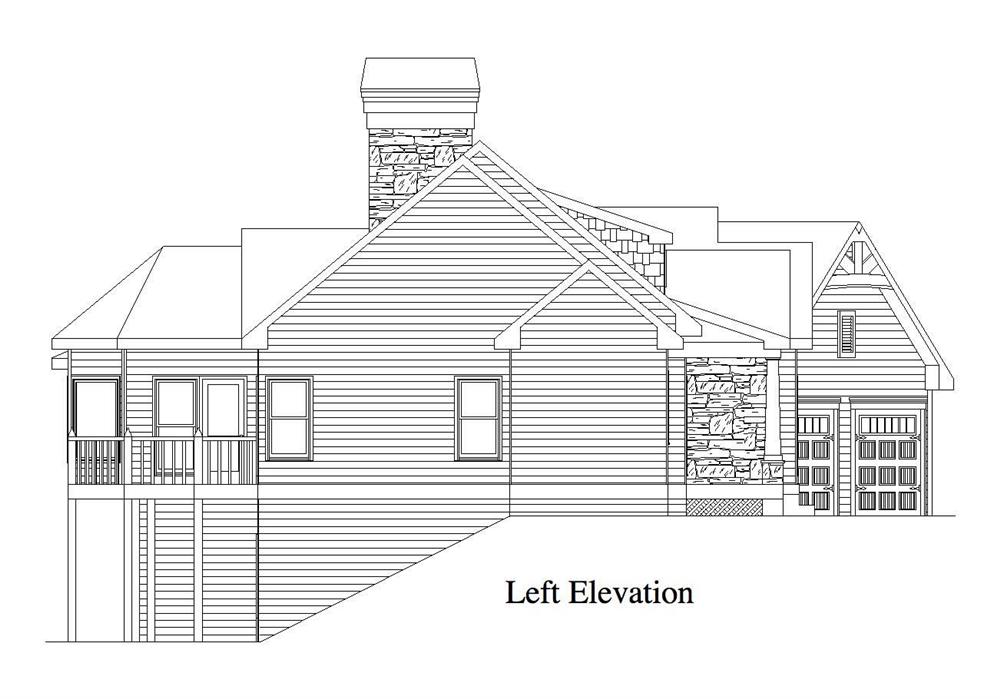 Home Plan Left Elevation