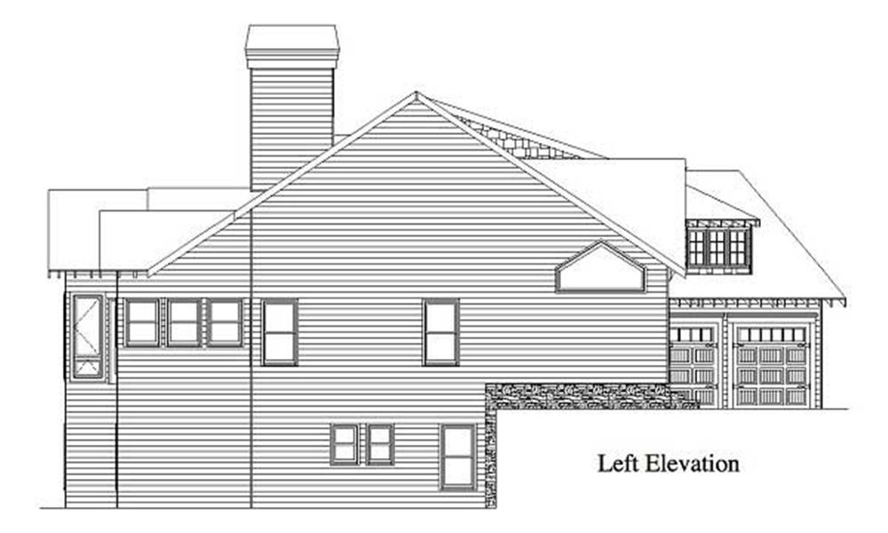 Home Plan Left Elevation