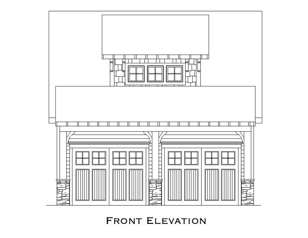 163-1051 garage elevation