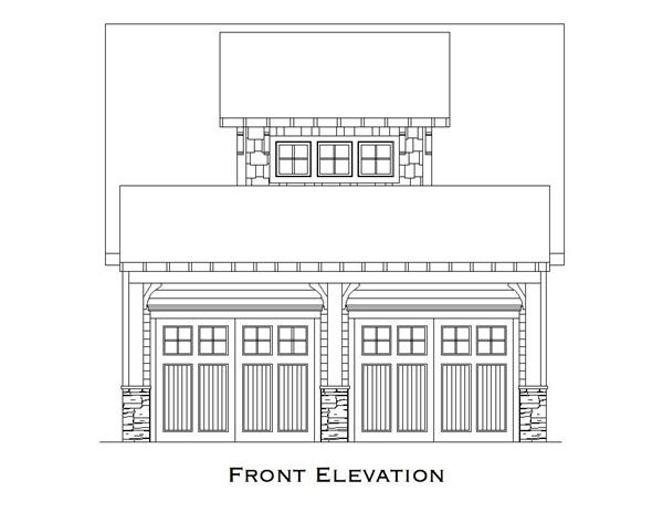 163-1051 garage elevation