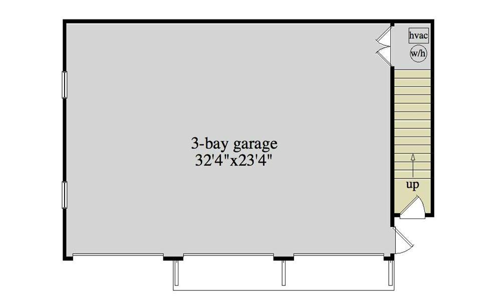 163-1052 garage floor plan