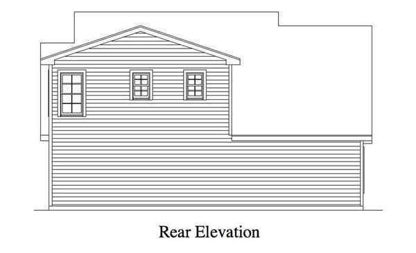163-1052 Garage rear elevation