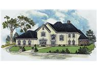 European Houseplans Front Elevation.