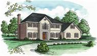 European Home Plans Color Rendering.