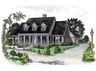Country Home Plans colored rendering.