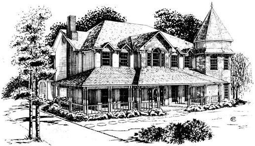 Main image for Victorian home plan # 1877