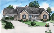 Color Rendering of this house plan