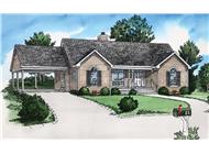 Color Rendering of this house plan