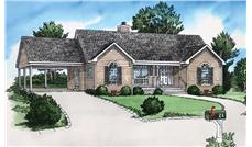 Color Rendering of this house plan