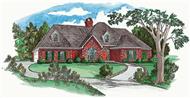 French Houseplans Front Elevation.