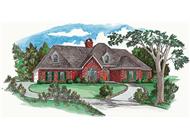 French Houseplans Front Elevation.