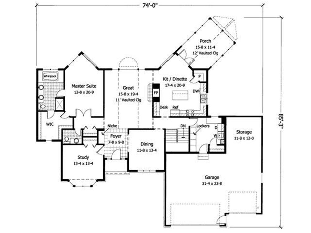 Floor Plan First Story