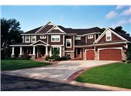 Luxury Houseplans CLS-4106 Front elevation photo.