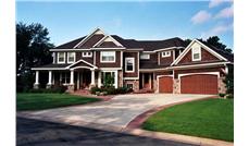 Luxury Houseplans CLS-4106 Front elevation photo.