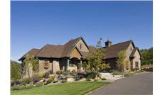 This photo shows the front elevation of European Home Plans CLS-4205.