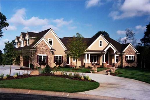 Luxury Houseplans CLS-7500 front elevation photo.