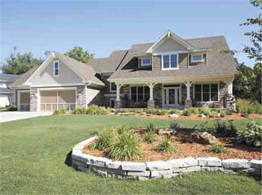Front elevation photo for Country Houseplans CLS-2909.