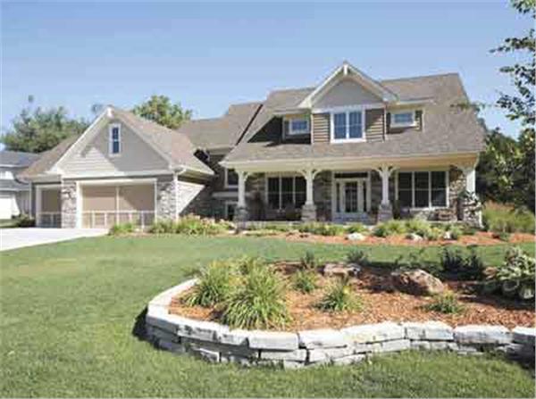 Front elevation photo for Country Houseplans CLS-2909.