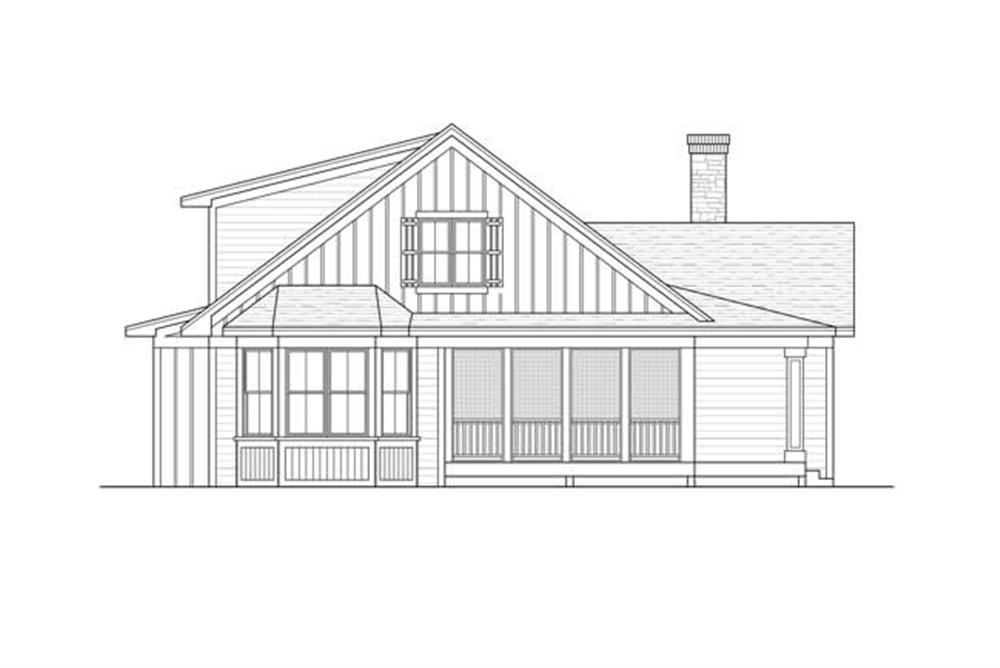 Home Plan Rear Elevation