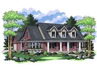 Front Elevation of Country Homeplans CLS-1915.