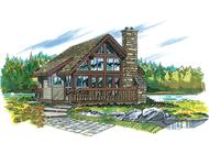 Log Cabins Front Elevation.