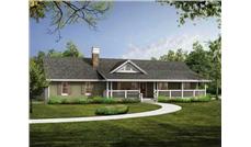 This is a colored rendering of small house plans # 7246