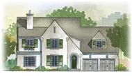 This is a colored front elevation of these European Home Plans.