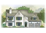 This is a colored front elevation of these European Home Plans.