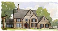 This is a colored rendering of these Traditional Homeplans.