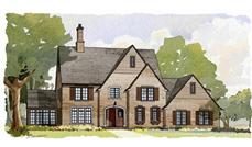 This is a colored rendering of these Traditional Homeplans.