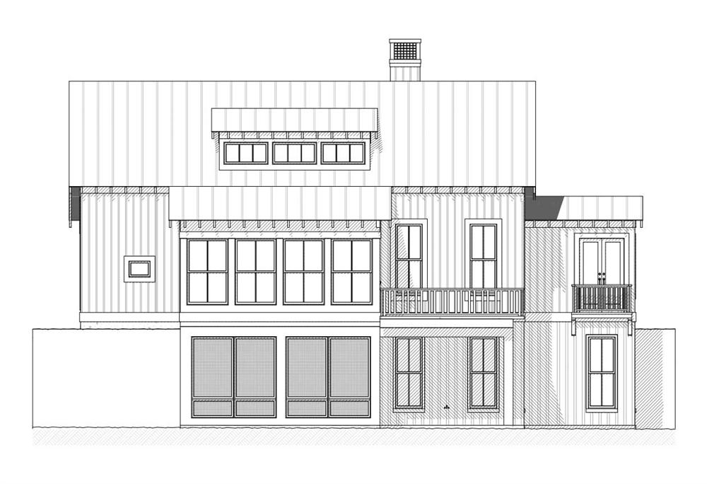 Home Plan Right Elevation