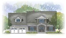 This is a great colored elevation of these cape cod houseplans.