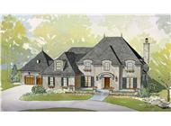 This is an artist's perspective of these wonderful Fench Homeplans.