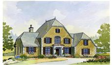 This is an artist's rendering of these English Country Home Plans.