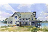 This is a colored rendering of these Country Houseplans.