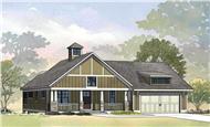 This is a front elevation of Stations Edge House Plan.