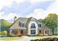 This is a colored rendering of the Storybook House Plans.