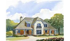 This is a colored rendering of the Storybook House Plans.