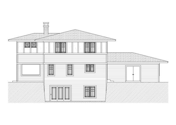 Home Plan Rear Elevation